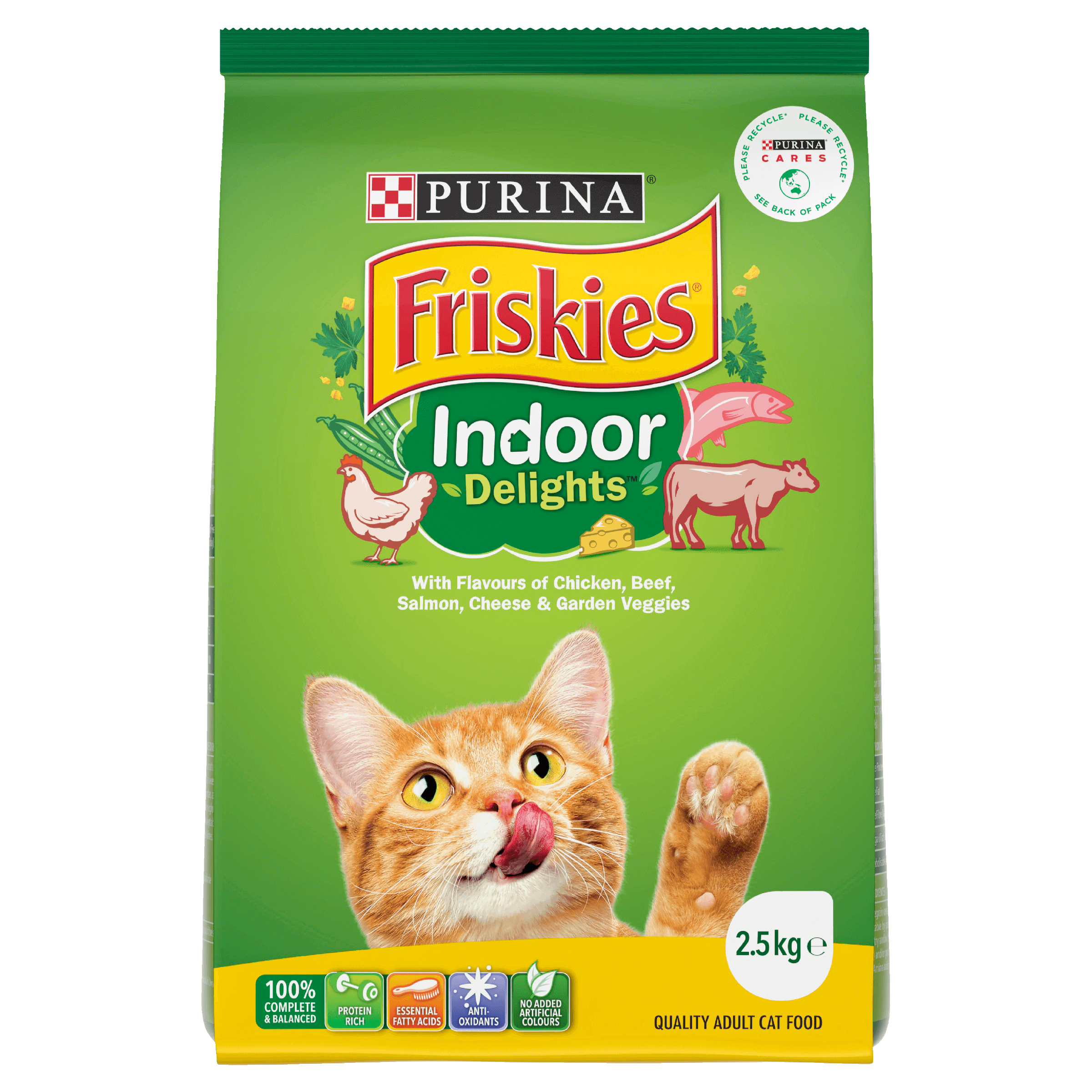 Friskies Adult Indoor Delights Dry Cat Food 2.5kg