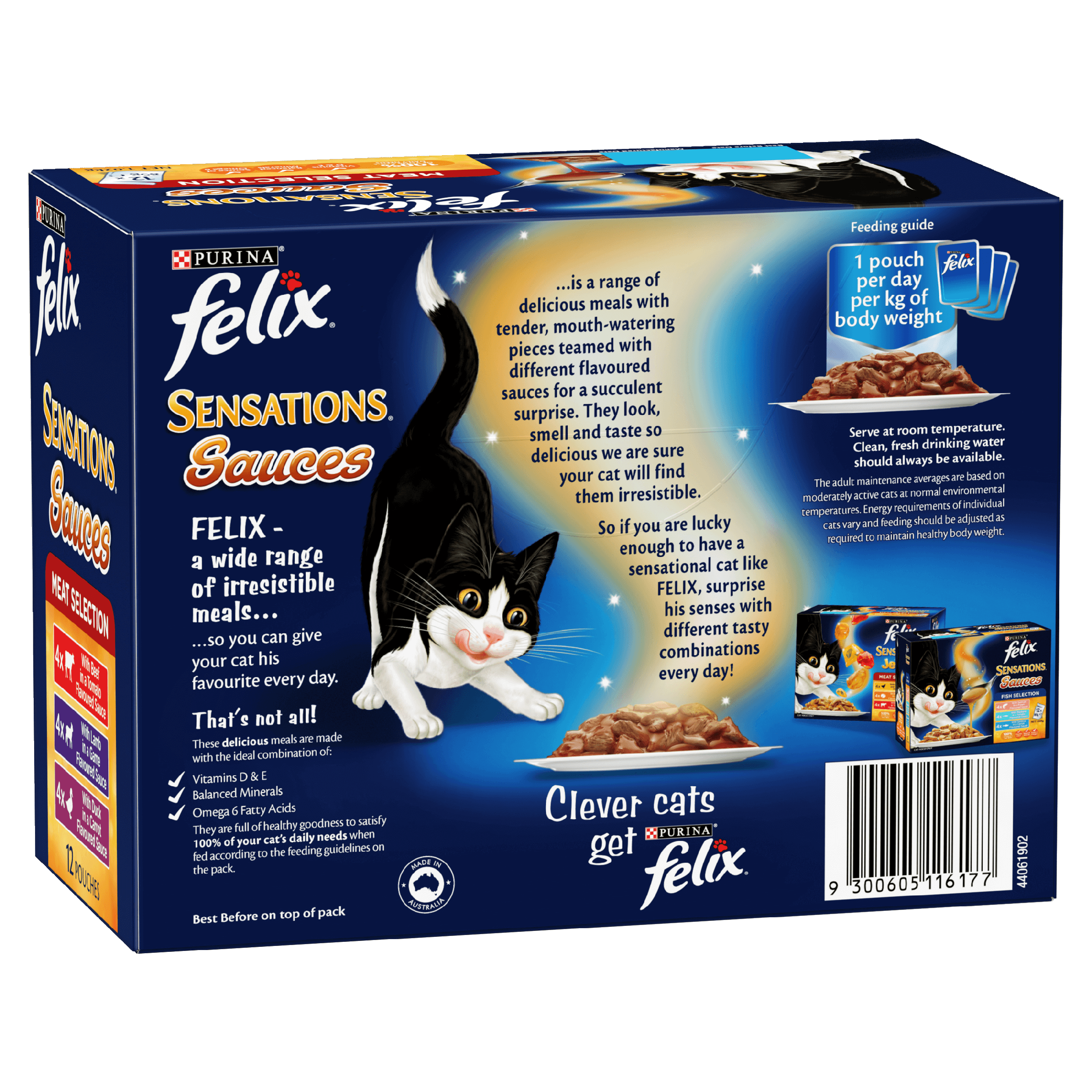 FELIX Adult Sensations® Sauces Meat MP Wet Cat Food 12 x 85g - Image 3