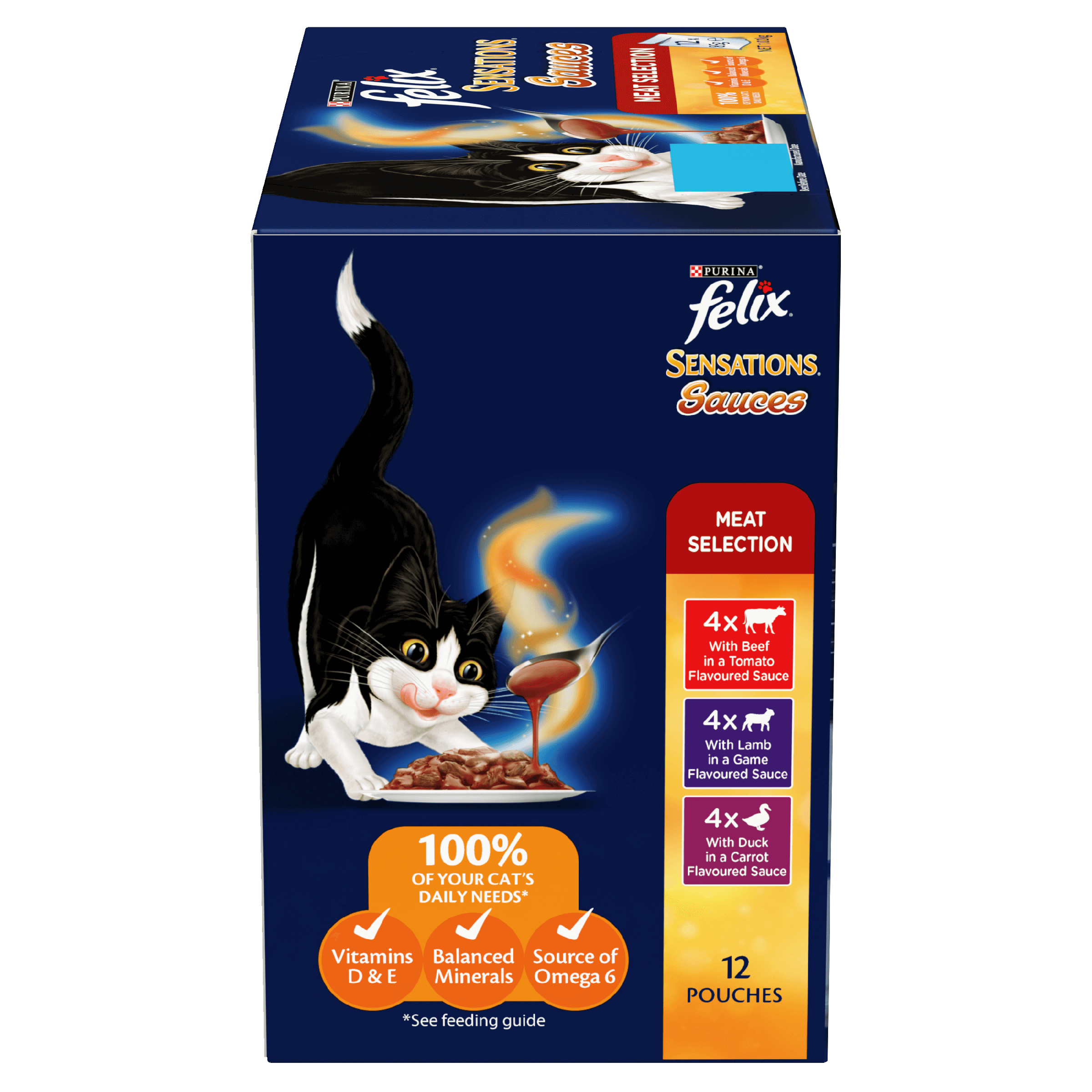 FELIX Adult Sensations® Sauces Meat MP Wet Cat Food 12 x 85g - Image 4