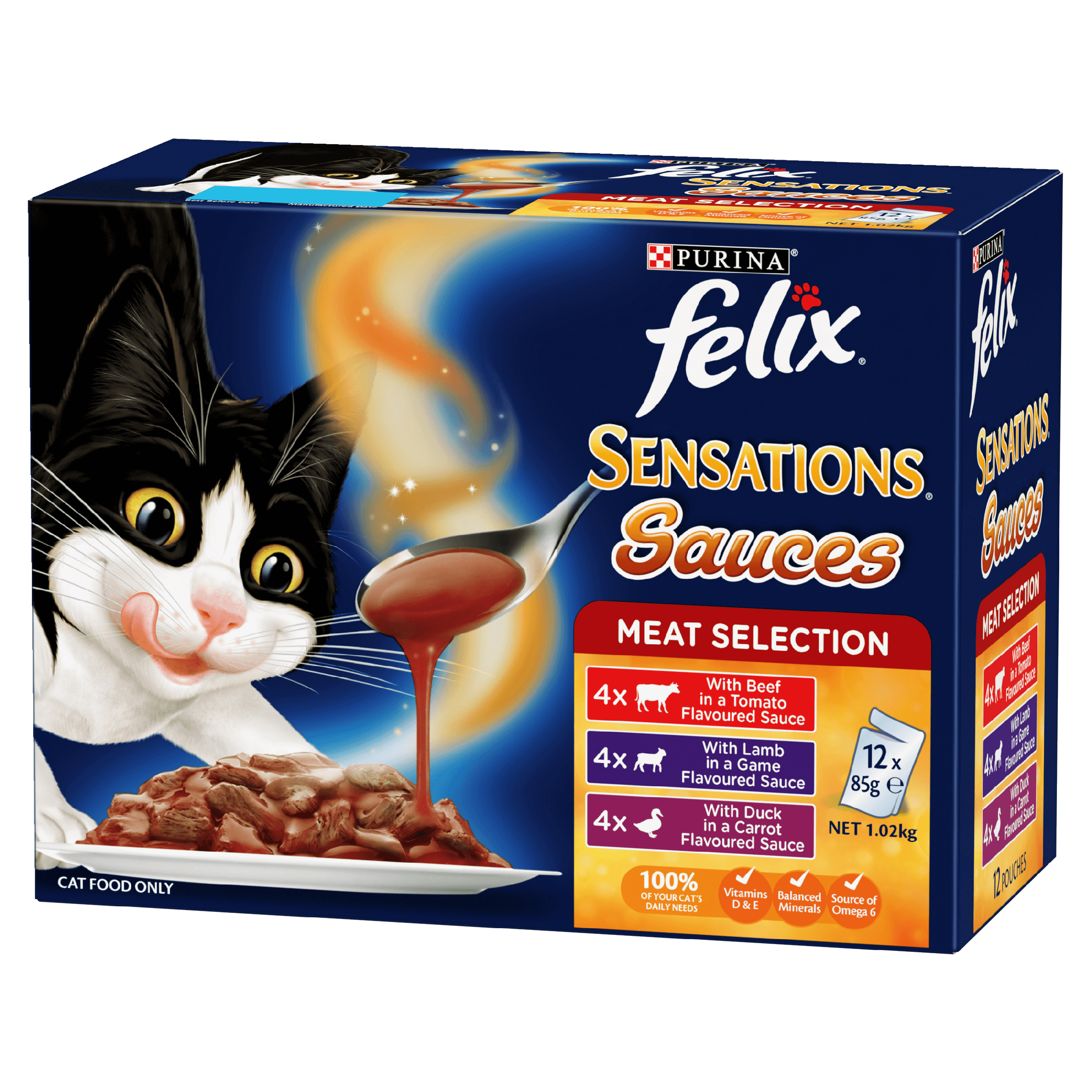 FELIX Adult Sensations® Sauces Meat MP Wet Cat Food 12 x 85g - Image 7