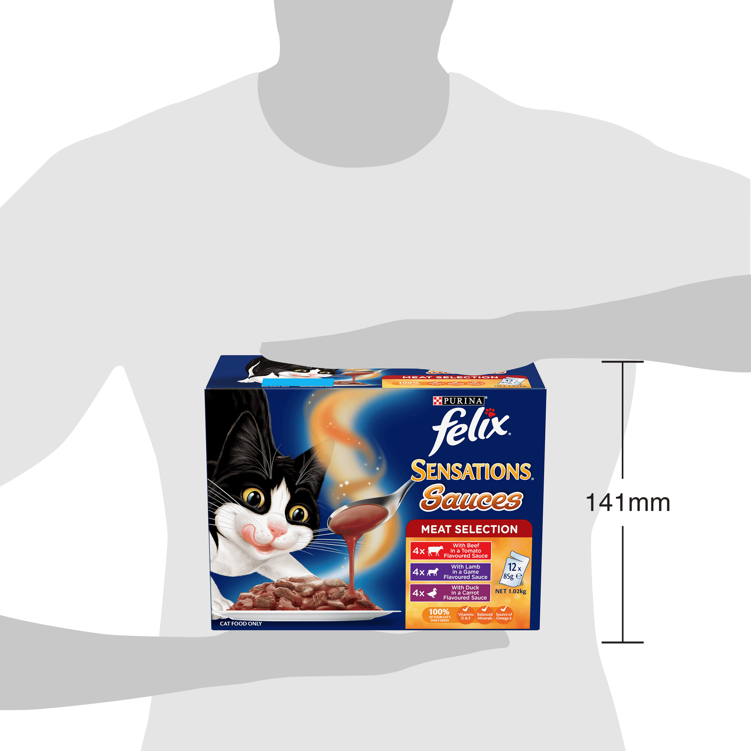 FELIX Adult Sensations® Sauces Meat MP Wet Cat Food 12 x 85g - Image 8