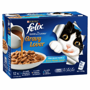 FELIX Adult As Good as it Looks™ Gravy Lover Fish Selection Wet Cat Food 12x85g