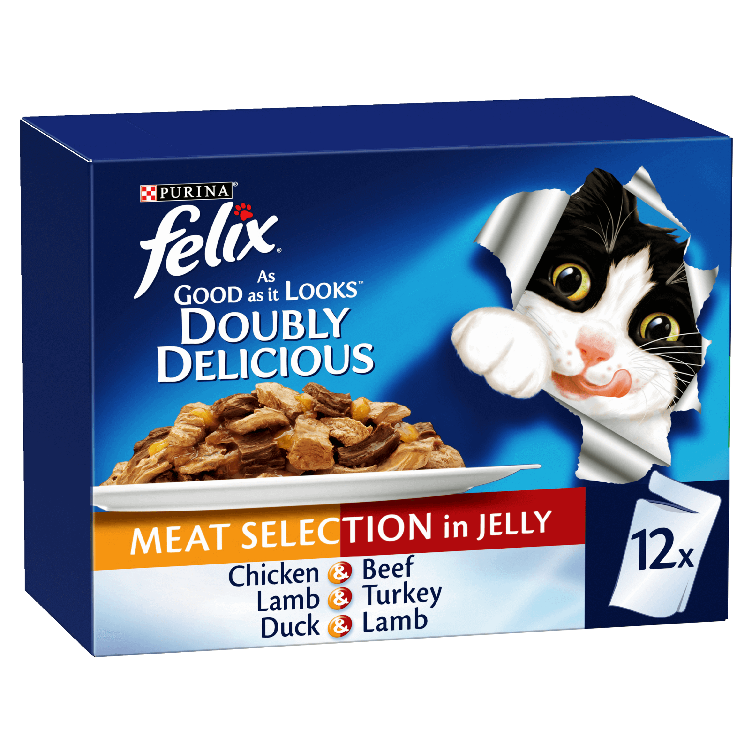 FELIX Adult As Good as it Looks™ Doubly Delicious Meat Selection in Jelly Wet Cat Food 12 x 85g - Image 15