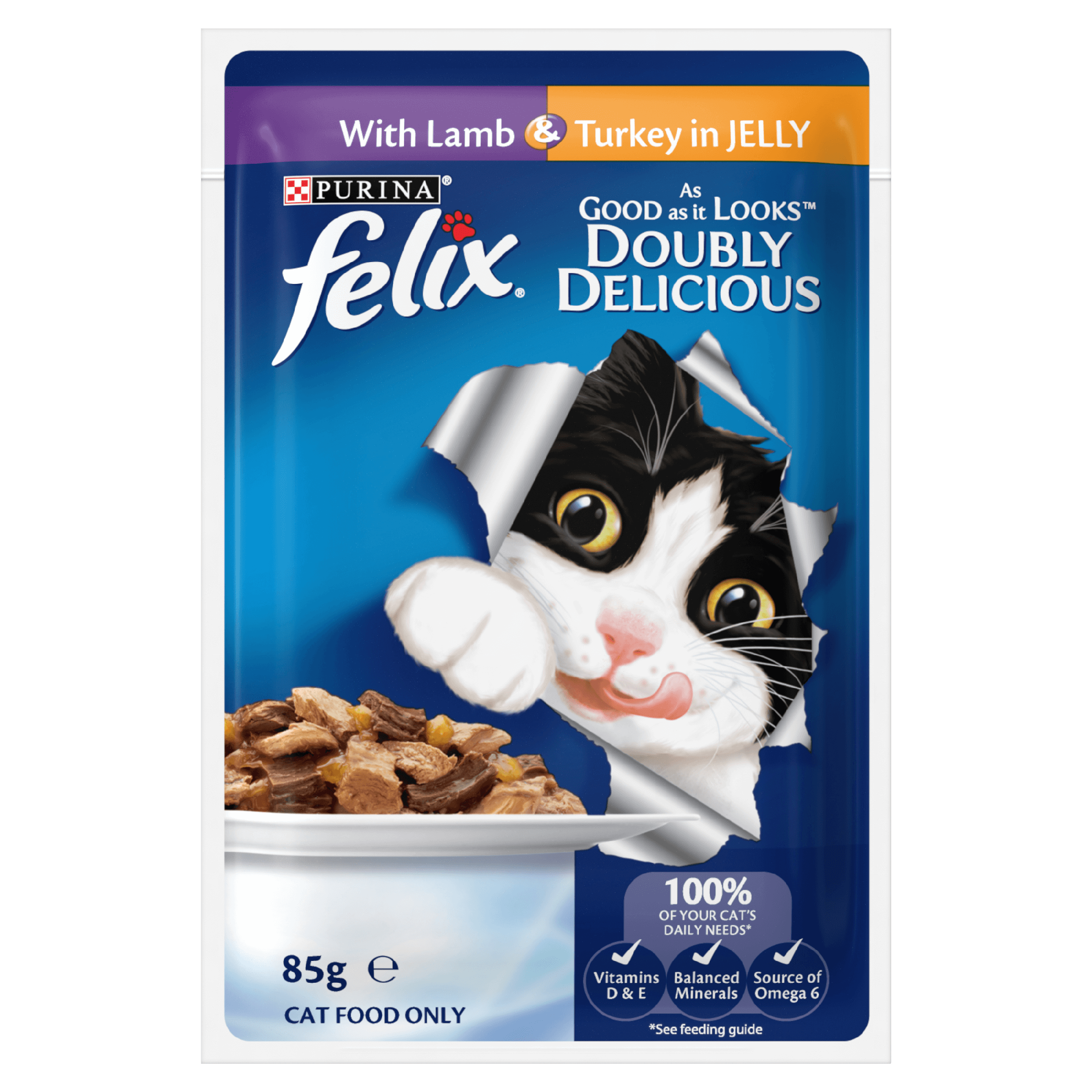 FELIX Adult As Good as it Looks™ Doubly Delicious Meat Selection in Jelly Wet Cat Food 12 x 85g - Image 8