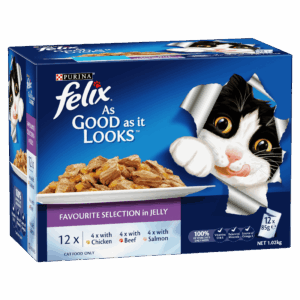 FELIX Adult As Good as it Looks™ Favourite Selection in Jelly Wet Cat Food 12 x 85g