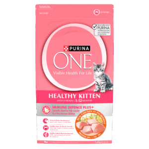 PURINA ONE Kitten Chicken Dry Cat Food Bag 1.4kg