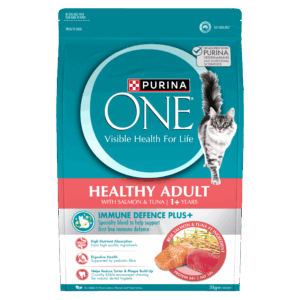 Purina ONE Adult Salmon & Tuna Dry Cat Food Bag 3kg