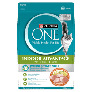 Purina ONE Adult Indoor Chicken Dry Cat Food Bag 2.8kg
