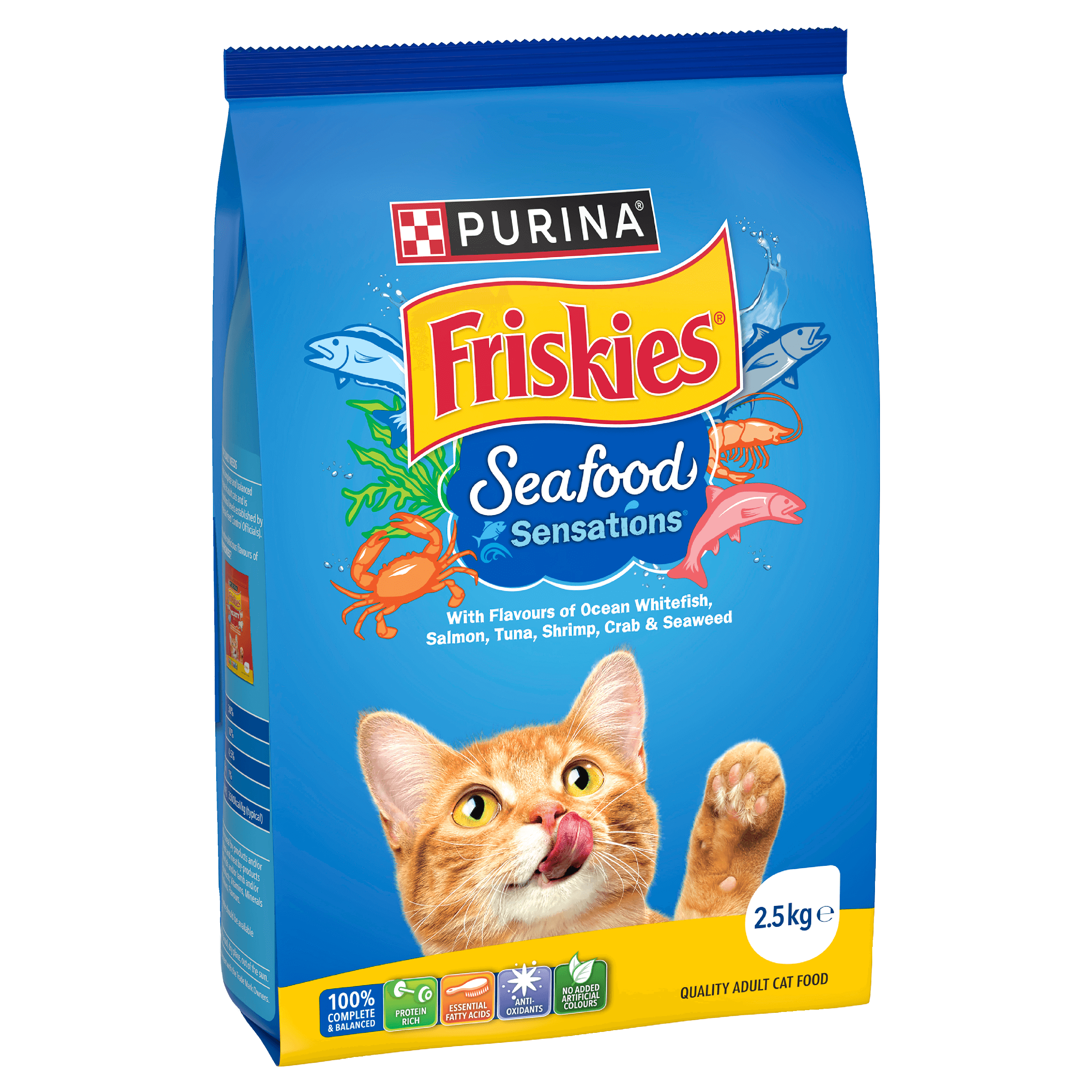Friskies Adult Seafood Sensations Dry Cat Food 2.5kg - Image 2