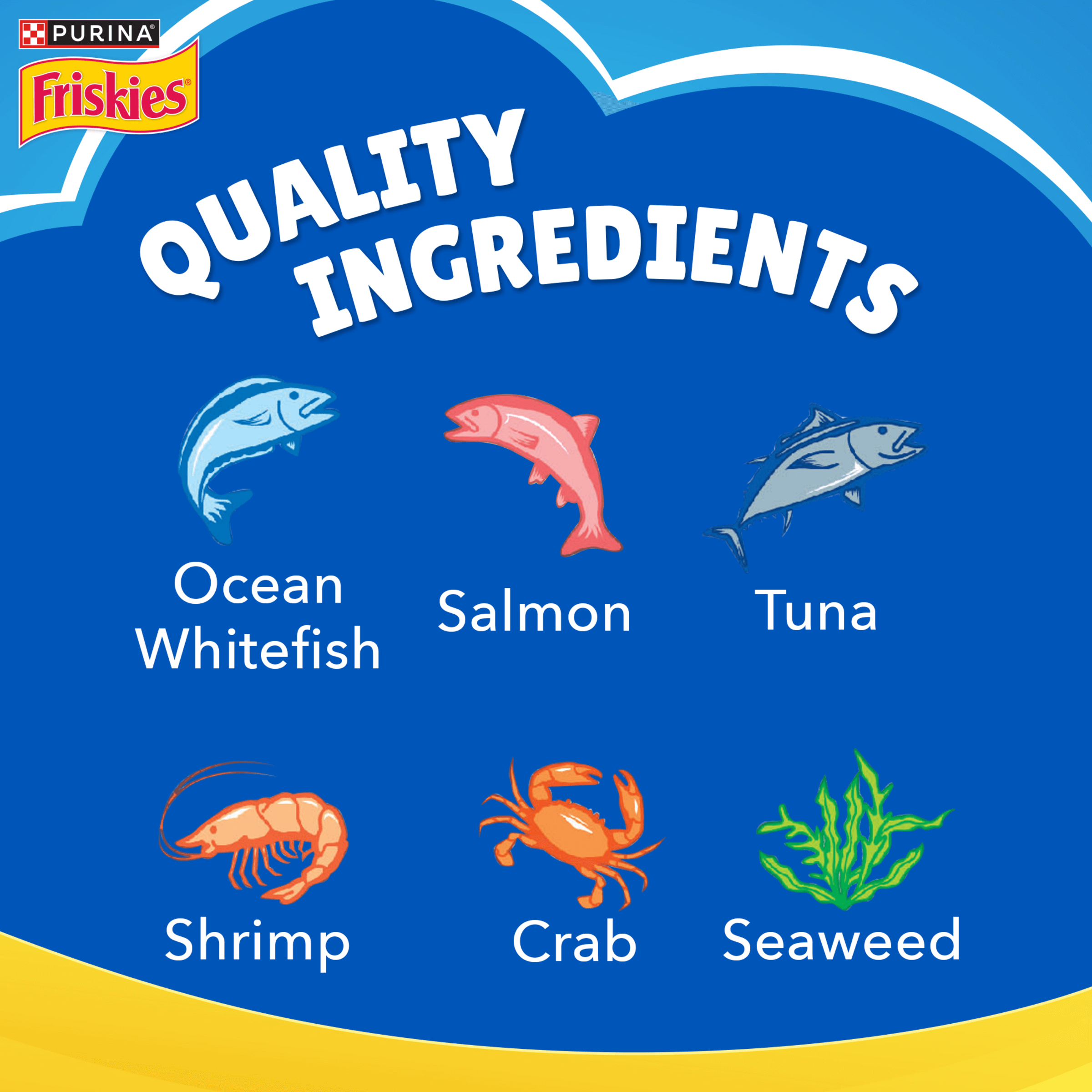 Friskies Adult Seafood Sensations Dry Cat Food 2.5kg - Image 9