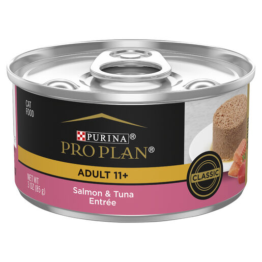 PRO PLAN Salmon & Tuna Entrée Wet Food Adult 11+Cat 85gx24