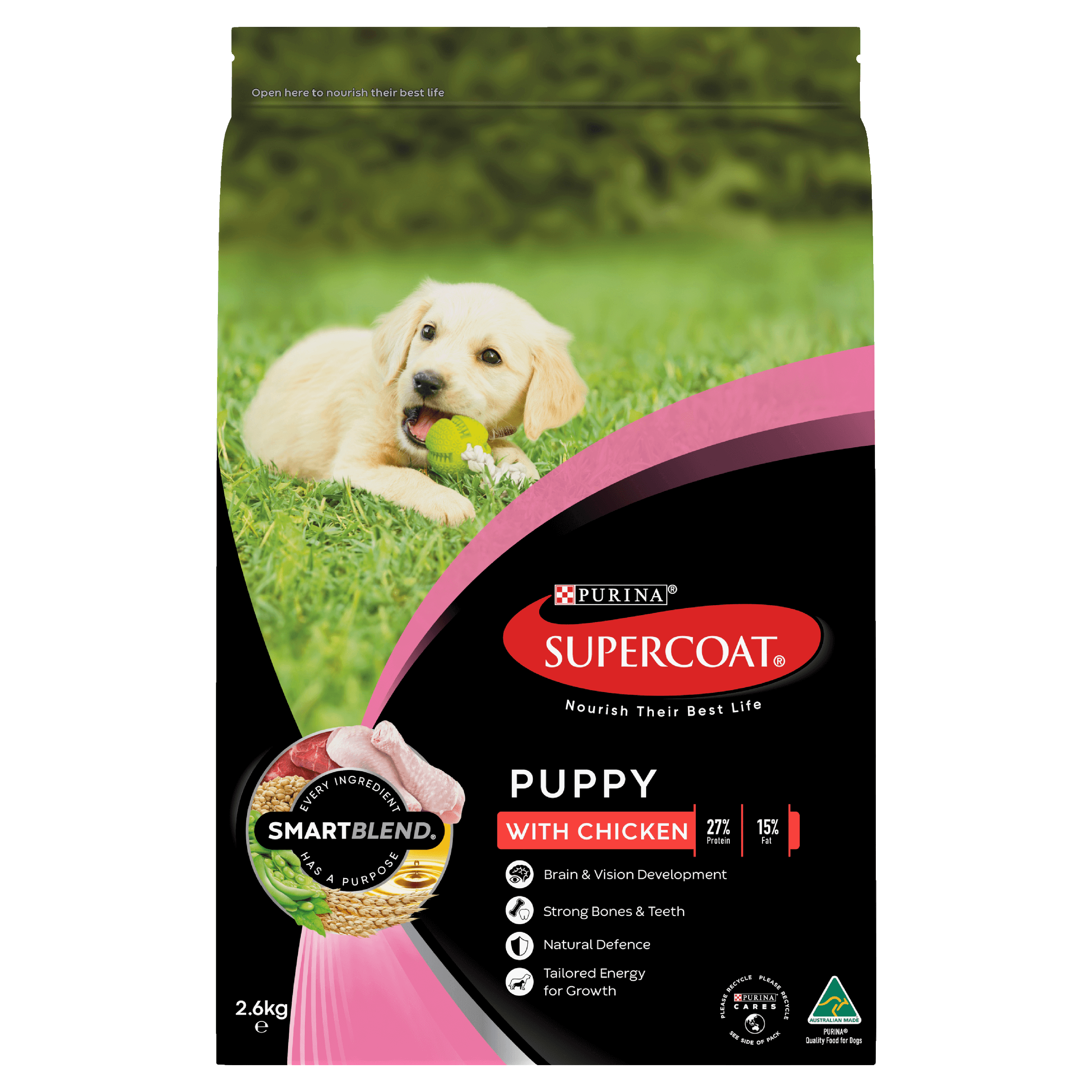 SUPERCOAT® SMARTBLEND® Puppy Dog Food With Chicken 2.6kg