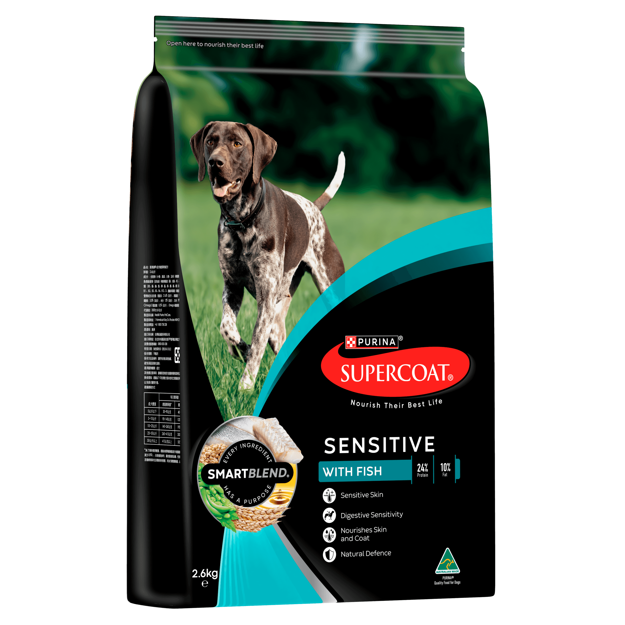 SUPERCOAT® SMARTBLEND® Adult Sensitive Dog Food With Fish 2.6kg - Image 8