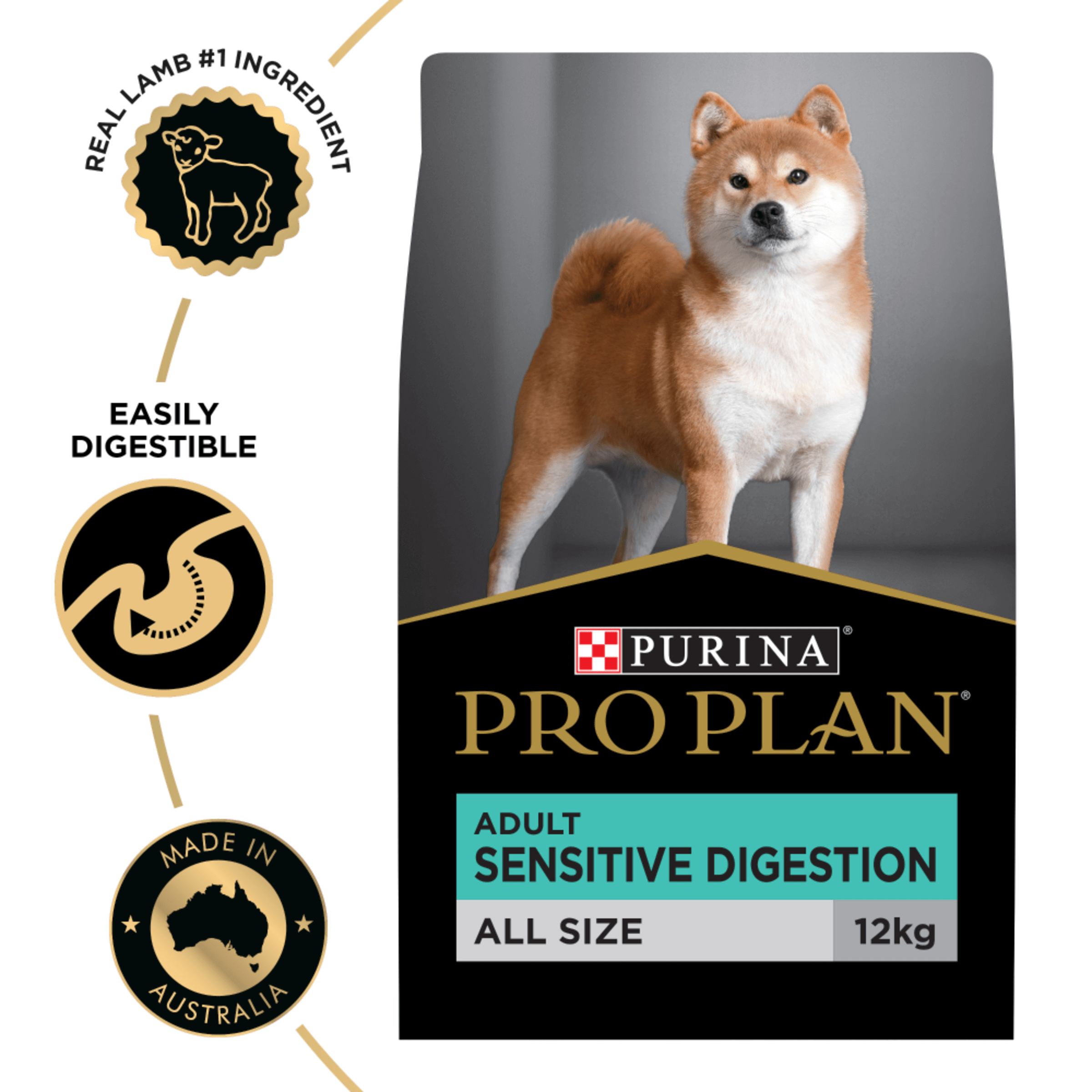 PRO PLAN Adult Sensitive Digestion Lamb Dry Dog Food 12kg - Image 12