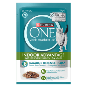 PURINA ONE Adult Indoor Advantage with Chicken in Gravy Pouch 12 x 70g