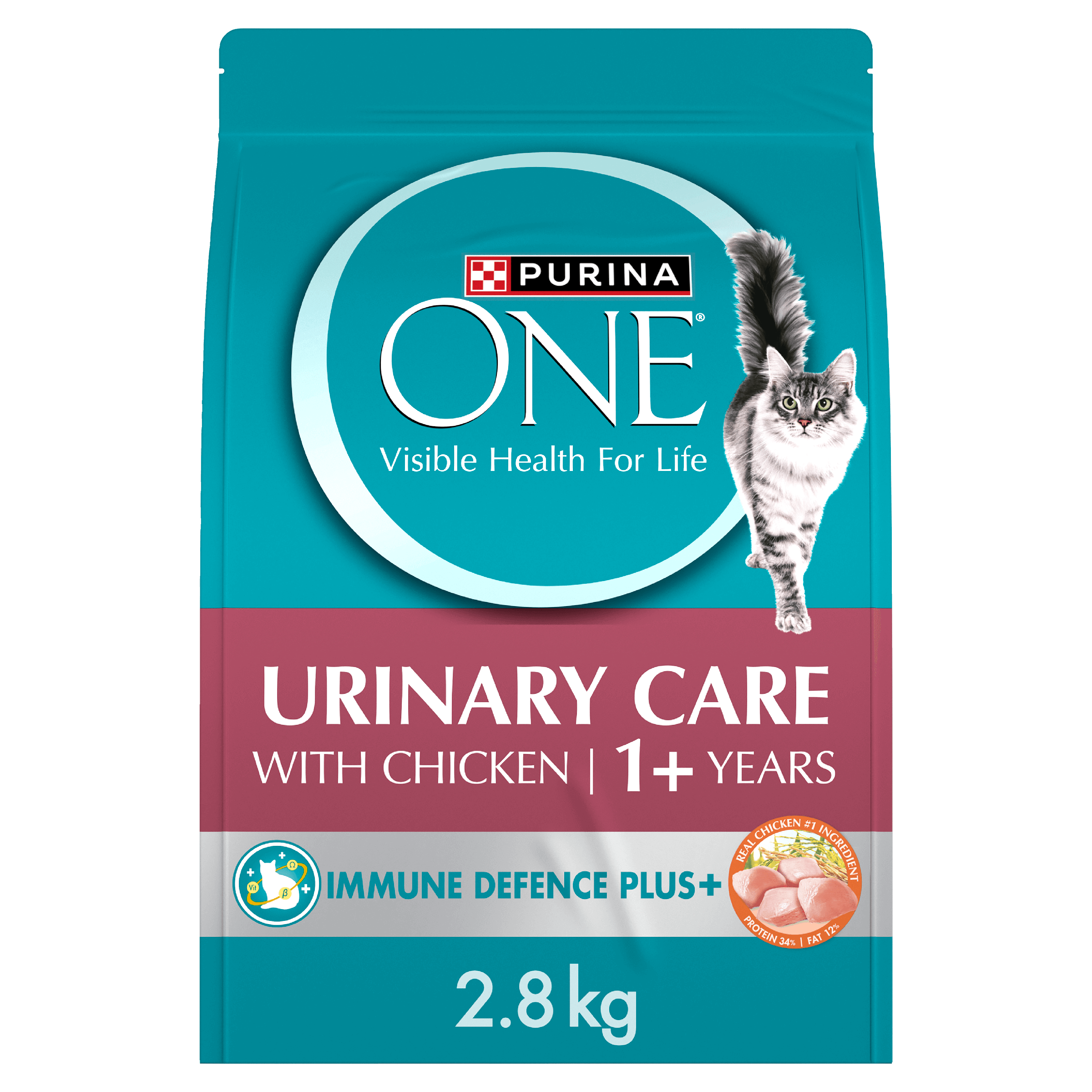 Purina ONE Adult Urinary Care Chicken Dry Cat Food Bag 6kg - Image 14