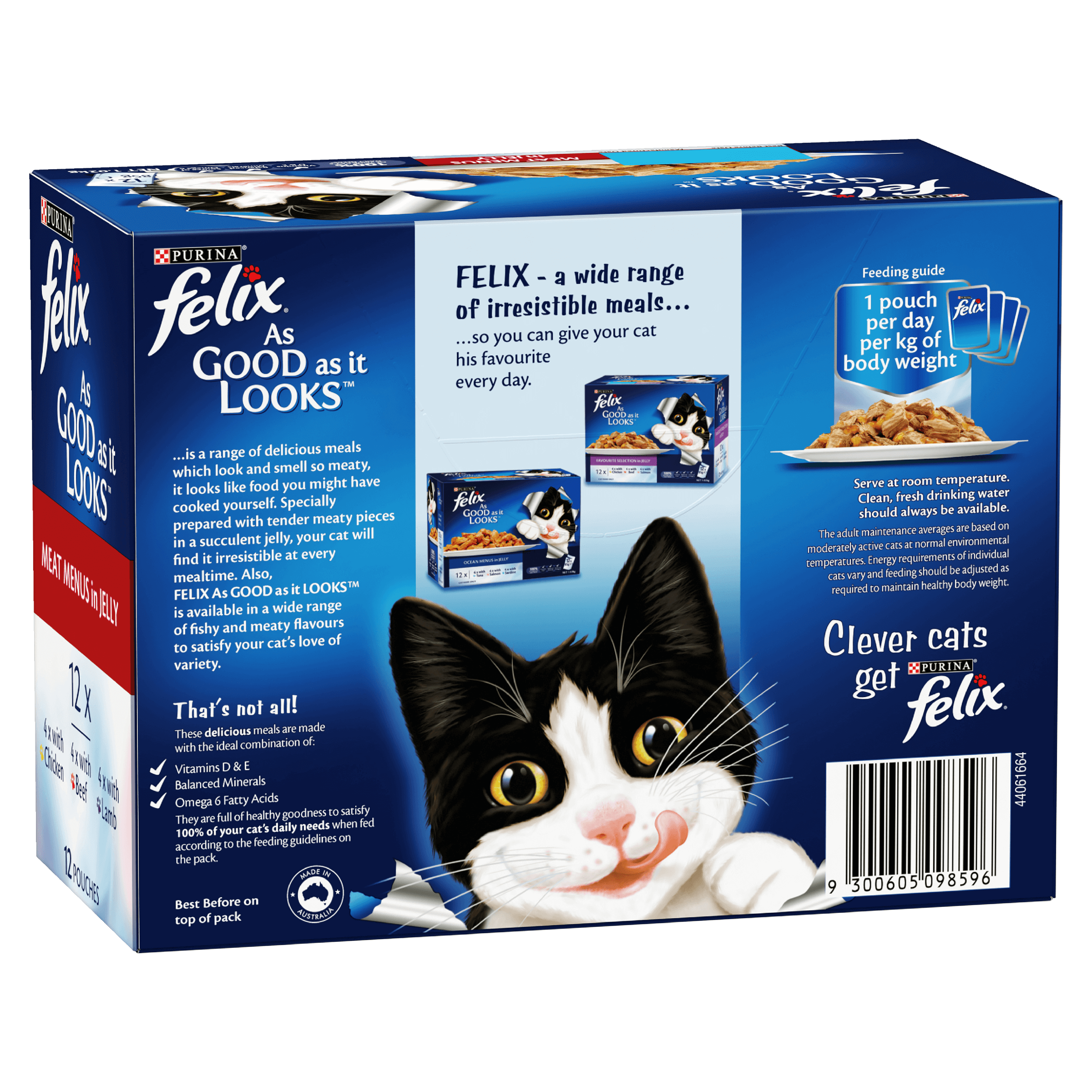 FELIX Adult As Good as it Looks™ Meat Menus in Jelly Wet Cat Food 12 x 85g - Image 9