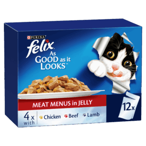 FELIX Adult As Good as it Looks™ Meat Menus in Jelly Wet Cat Food 12 x 85g