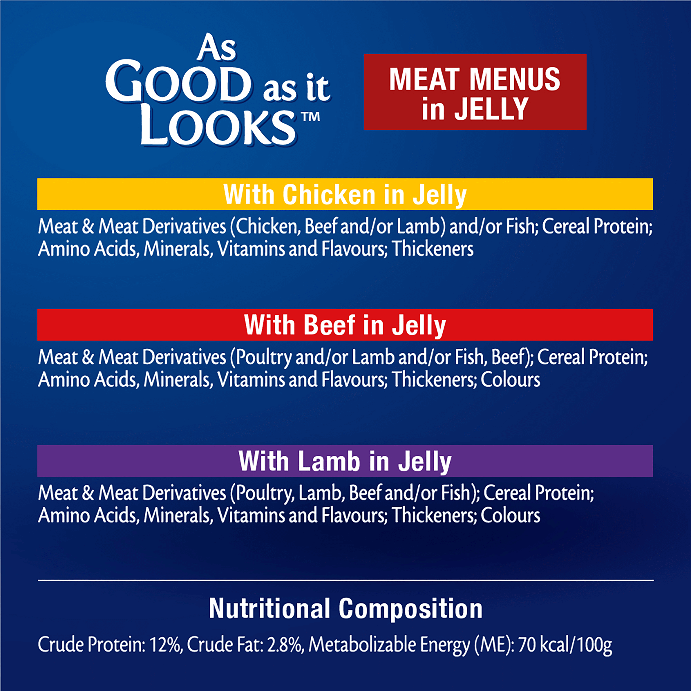 FELIX Adult As Good as it Looks™ Meat Menus in Jelly Wet Cat Food 12 x 85g - Image 5