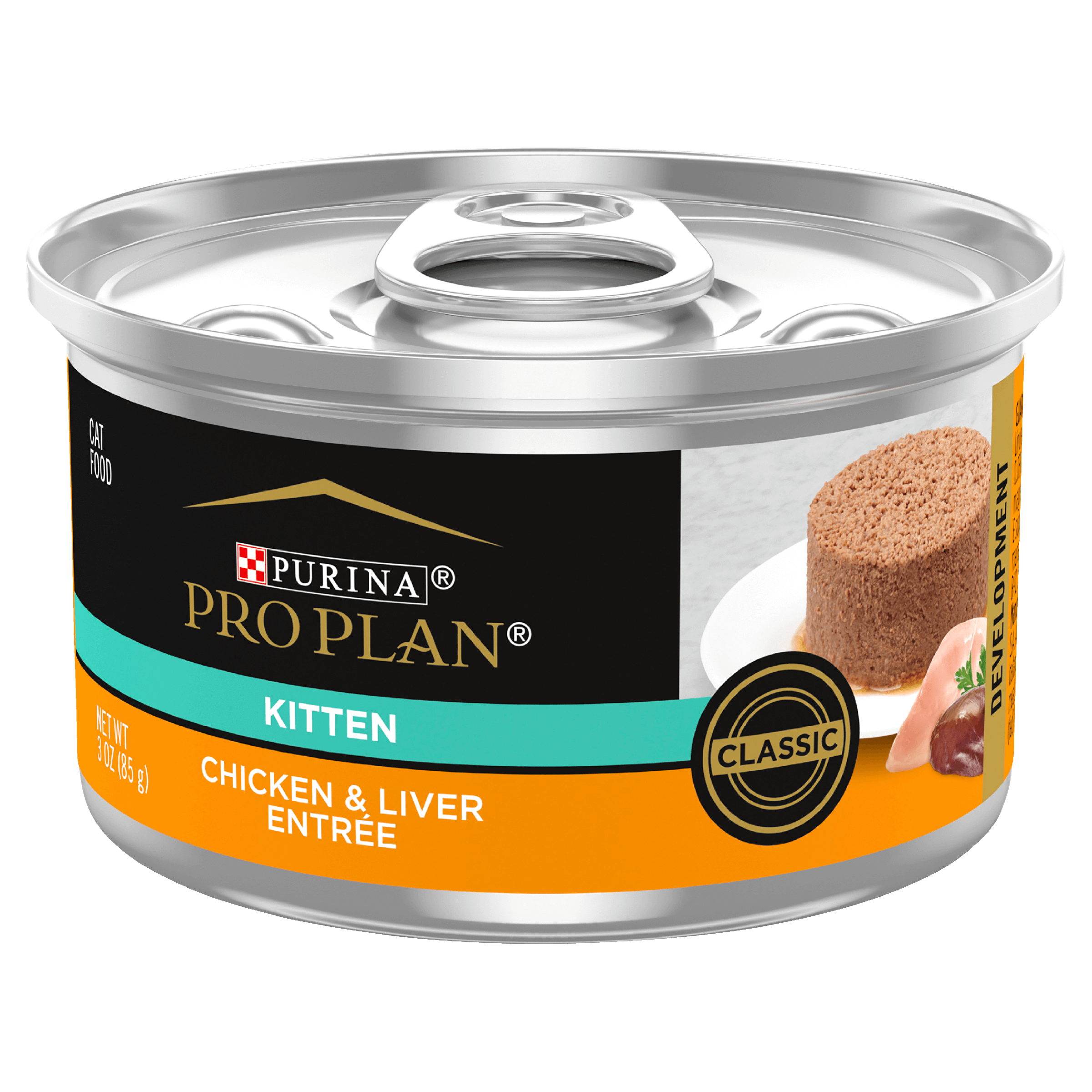PRO PLAN Kitten Chicken & Liver Entrée Wet Cat Food 24x85g