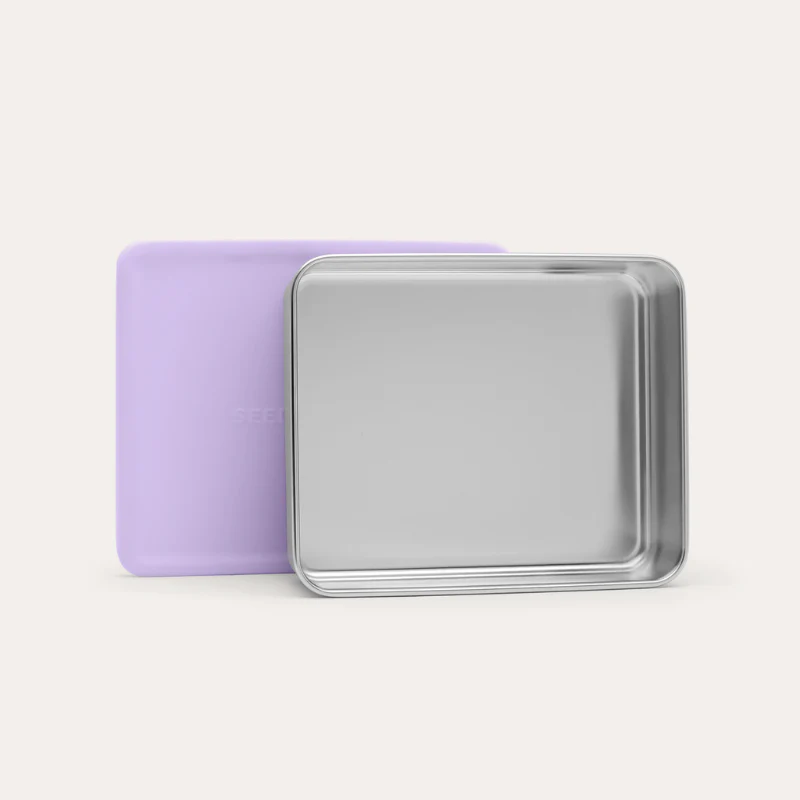 CrunchBox™ 2.0 Snack Pots | Square Lilac