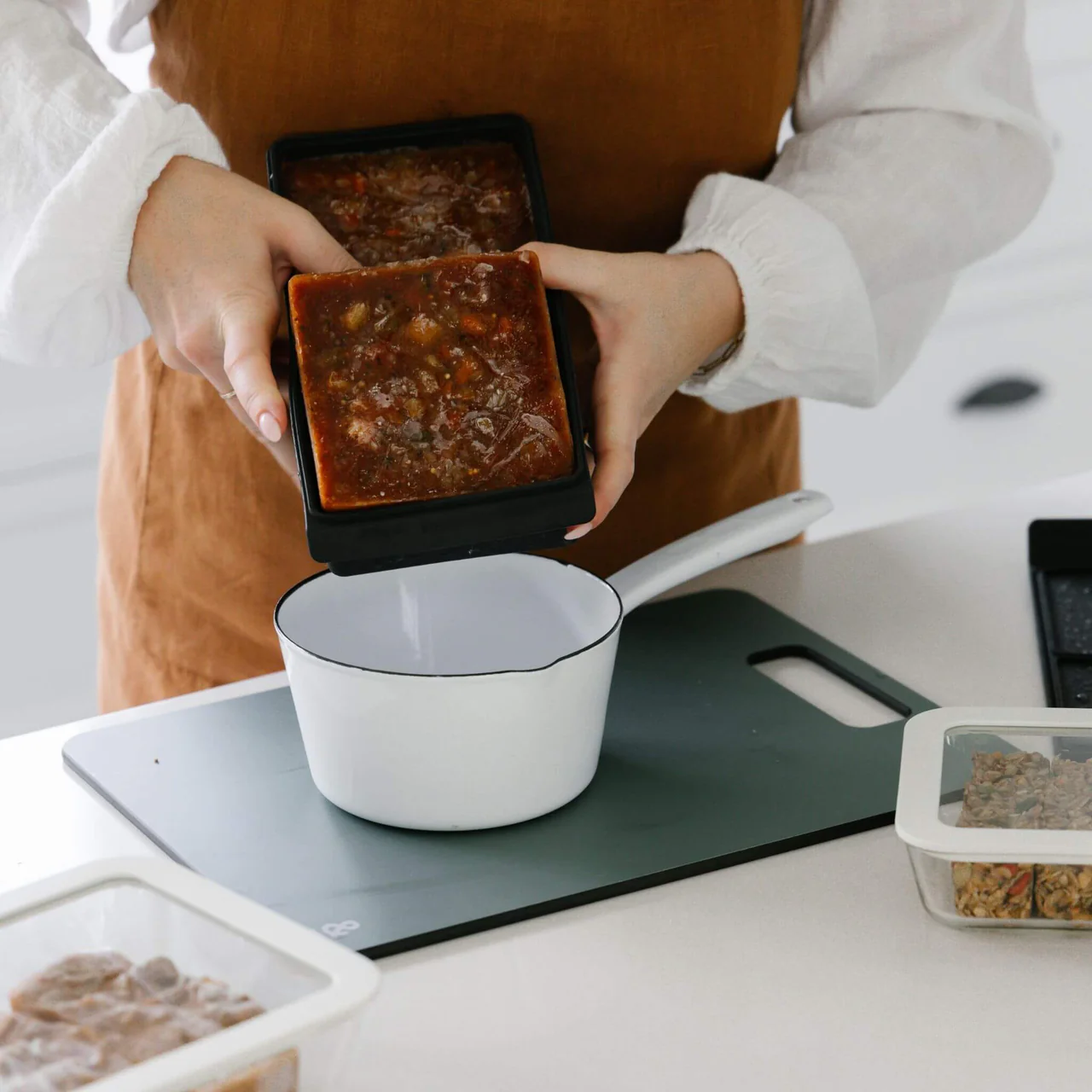 2 Portion Silicone Freezer Mould | Liquorice - Image 5