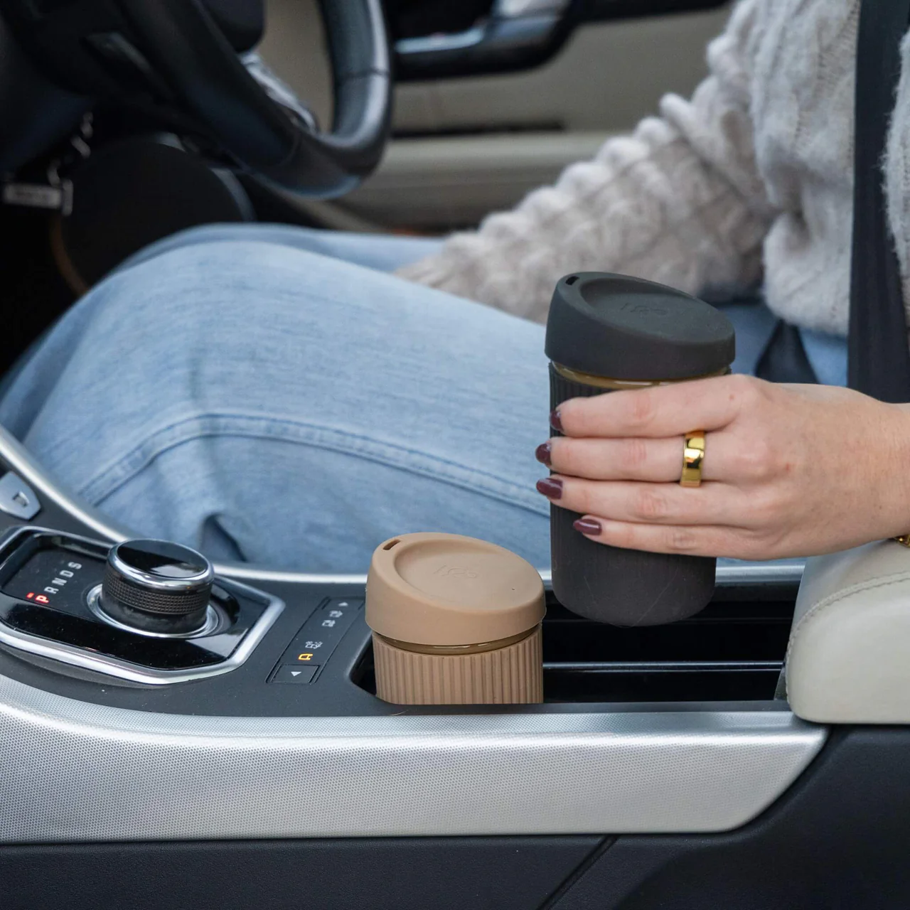 Reusable Glass Coffee Cup | Moss 12oz - Image 10