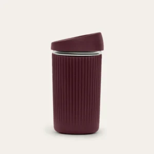 Reusable Glass Coffee Cup | Mulberry 12oz