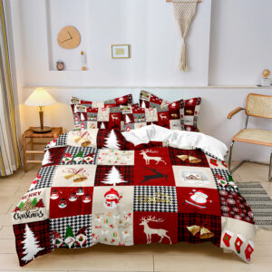 Christmas Small Squares Duvet Cover