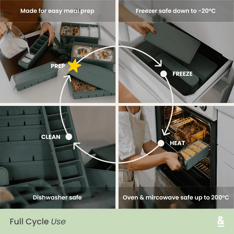 2 Portion Silicone Freezer Tray | 500ml - Image 13