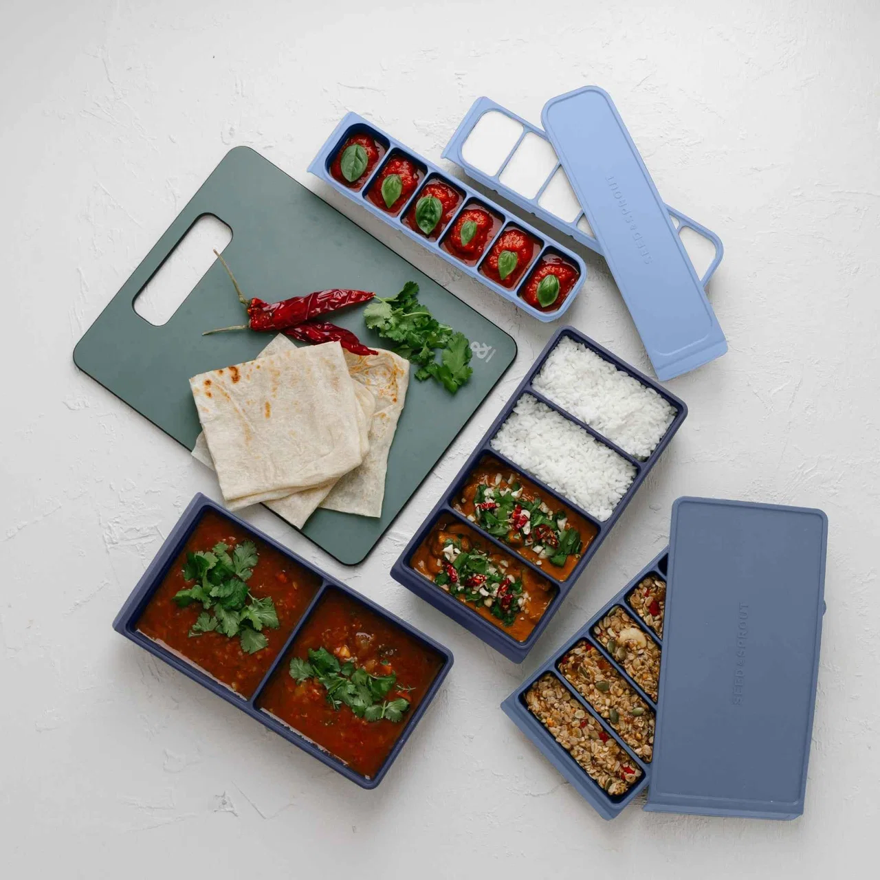 2 Portion Silicone Freezer Tray | 500ml - Image 12