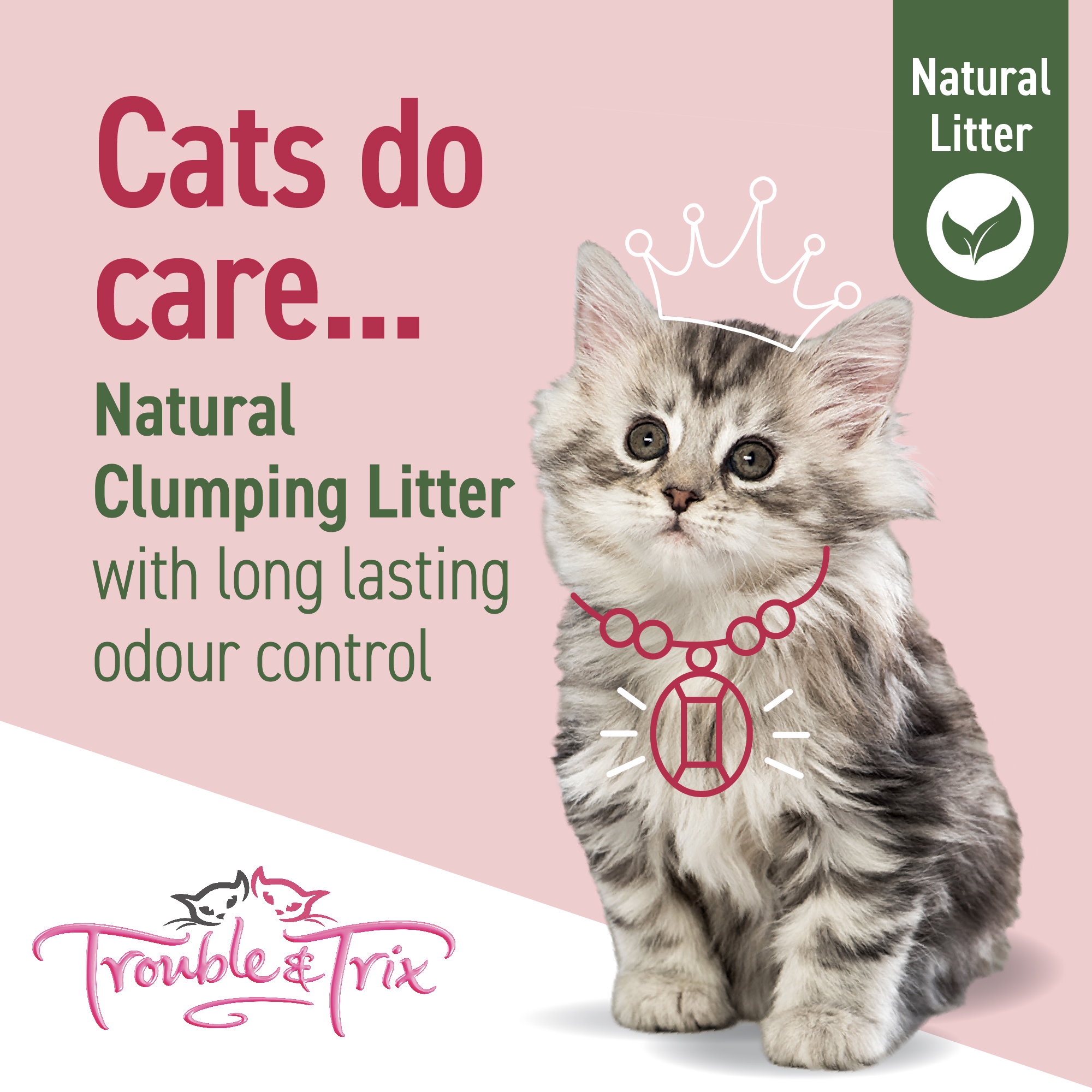 Trouble and Trix Tofu Cat Litter - Cherry Blossom 10 Litre - Image 9